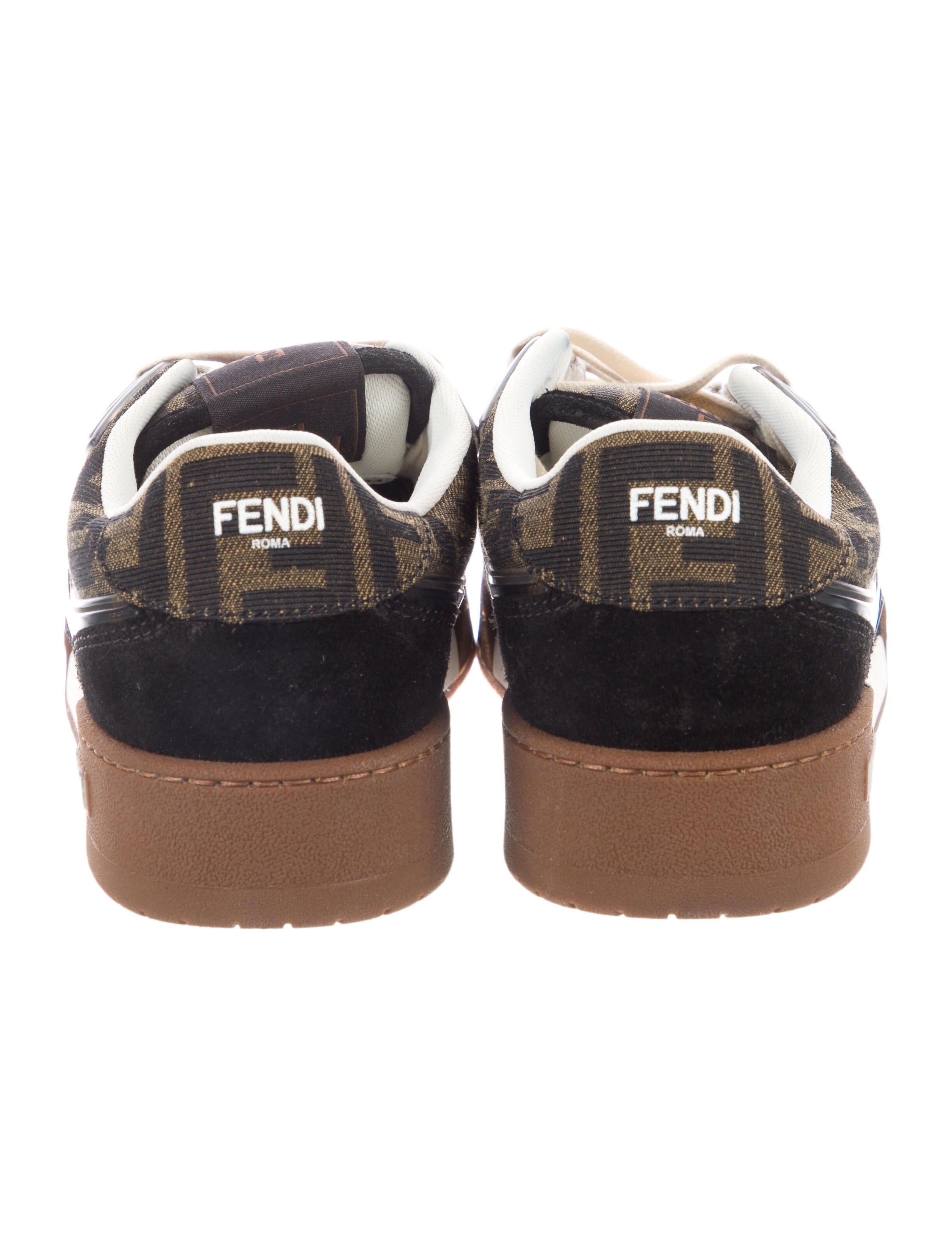 Fendi Zucca FF Logo Canvas Sneakers